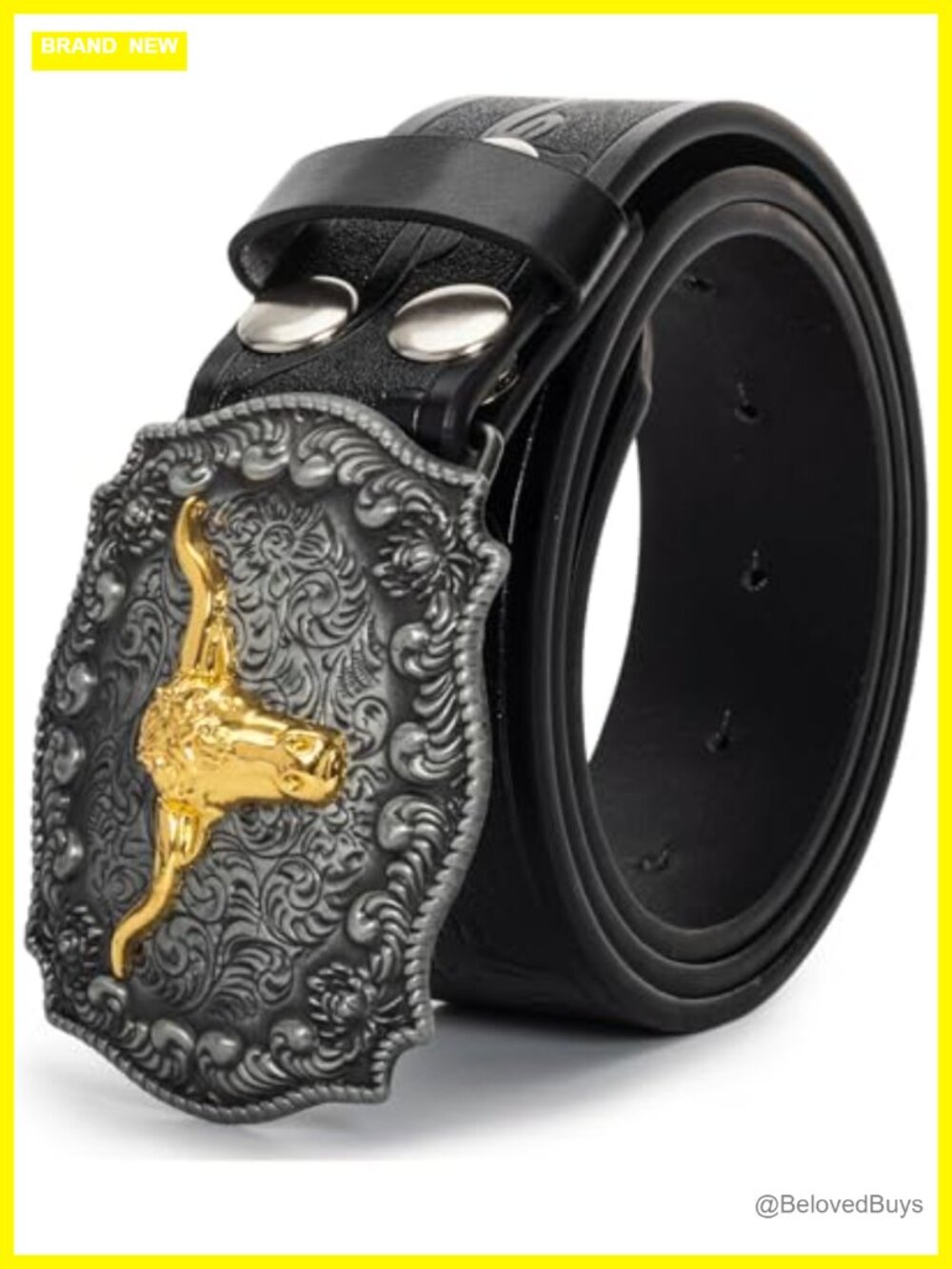 Western Cowboy Belt Men Women Waist 25-38 Faux Leather